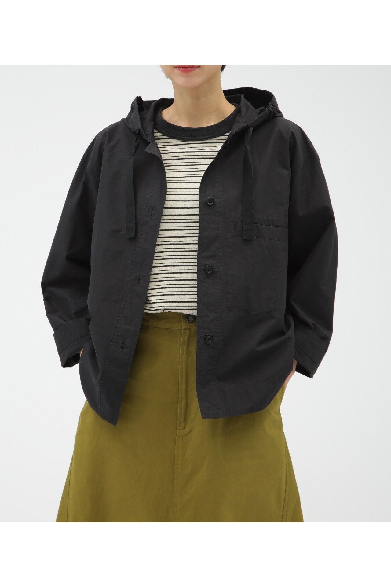 【マーガレットハウエル/MARGARET HOWELL】のPAPER COTTON NYLON インテリア・キッズ・メンズ・レディースファッション・服の通販 founy(ファニー) 　ファッション　Fashion　レディースファッション　Fashion for Women　おすすめ　Recommended / Our Picks　スポーティ　Sporty, Casual Athletic　ブルゾン　Blouson, Bomber Jacket　ポケット　Pocket, Pocket Detail　ミドル　Middle Length, Mid Height　ヴィンテージ　Vintage Style　BLACK|ID: prp329100004809545 ipo3291000000034905569