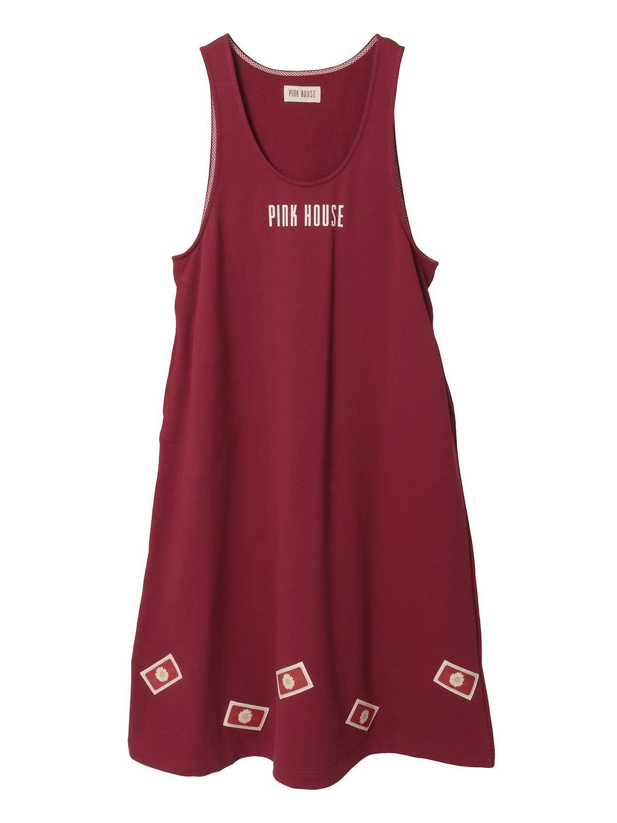 【ピンクハウス/PINK HOUSE】のマーガレットネームワッペン使いスウェットジャンパスカート インテリア・キッズ・メンズ・レディースファッション・服の通販 founy(ファニー) 　ファッション　Fashion　レディースファッション　Fashion for Women　スカート　Skirts　プリント　Print, Printed Pattern　マーガレット　Marguerite, Daisy Pattern　モチーフ　Motif, Design Theme　リボン　Ribbon, Bow　ワンポイント　One Point, Statement Accent　アカ|ID: prp329100004809552 ipo3291000000034905603