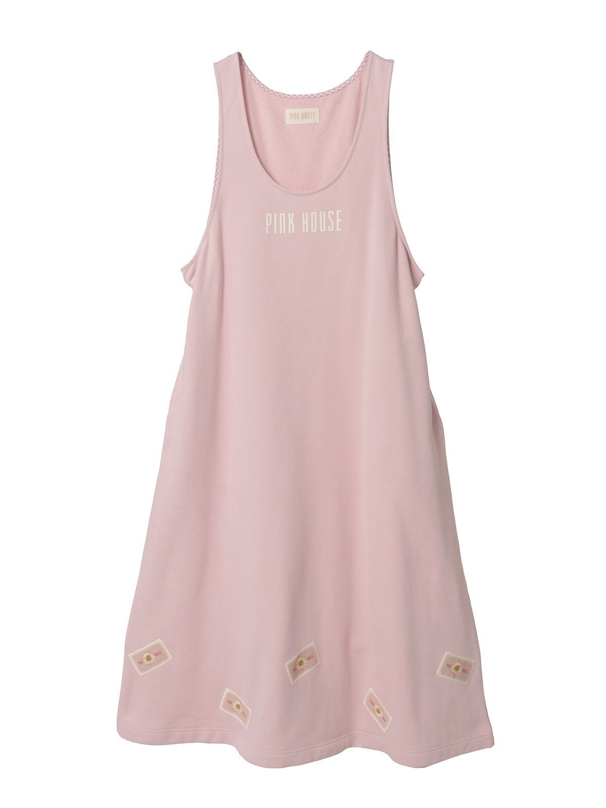 【ピンクハウス/PINK HOUSE】のマーガレットネームワッペン使いスウェットジャンパスカート インテリア・キッズ・メンズ・レディースファッション・服の通販 founy(ファニー) 　ファッション　Fashion　レディースファッション　Fashion for Women　スカート　Skirts　プリント　Print, Printed Pattern　マーガレット　Marguerite, Daisy Pattern　モチーフ　Motif, Design Theme　リボン　Ribbon, Bow　ワンポイント　One Point, Statement Accent　ピンク|ID: prp329100004809552 ipo3291000000034905605