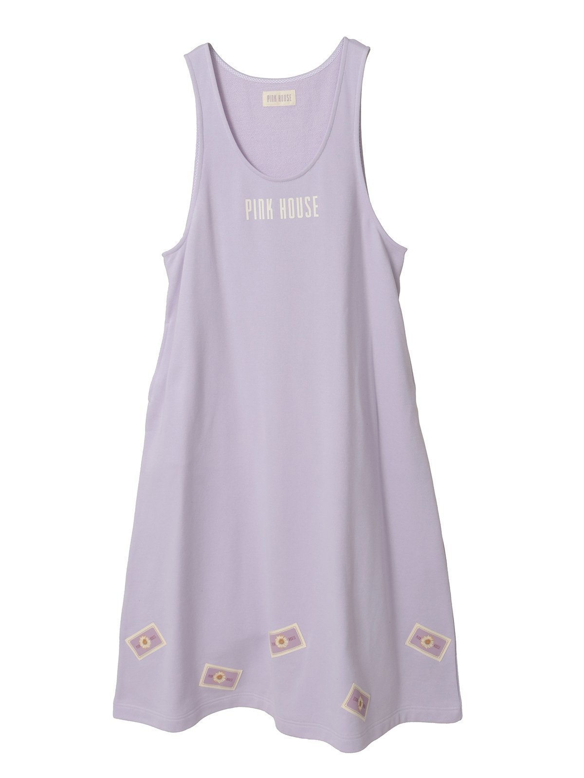 【ピンクハウス/PINK HOUSE】のマーガレットネームワッペン使いスウェットジャンパスカート インテリア・キッズ・メンズ・レディースファッション・服の通販 founy(ファニー) 　ファッション　Fashion　レディースファッション　Fashion for Women　スカート　Skirts　プリント　Print, Printed Pattern　マーガレット　Marguerite, Daisy Pattern　モチーフ　Motif, Design Theme　リボン　Ribbon, Bow　ワンポイント　One Point, Statement Accent　ラベンダー|ID: prp329100004809552 ipo3291000000034905607