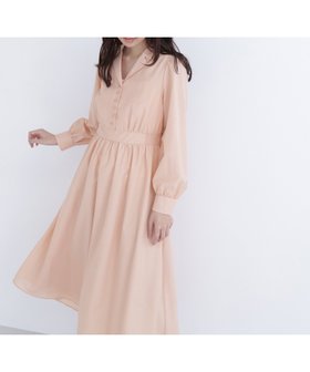 【ナチュラル ビューティー ベーシック/NATURAL BEAUTY BASIC】のフロントボタン開襟ワンピース 人気、トレンドファッション・服の通販 founy(ファニー) ファッション Fashion レディースファッション Fashion for Women ワンピース Dresses フロント Front, Front Design 春 Spring |ID:prp329100004809562