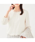 【アンタイトル/UNTITLED】の【透けにくい/通勤】パウダリー タックブラウス グレージュ|ID: prp329100004809563 ipo3291000000034905697