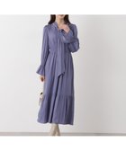 【プロポーション ボディドレッシング/PROPORTION BODY DRESSING】のタイ付きギャザーワンピース 人気、トレンドファッション・服の通販 founy(ファニー) ファッション Fashion レディースファッション Fashion for Women ワンピース Dresses ギャザー Gathered, Ruffled スリーブ Sleeve, Long Sleeve / Short Sleeve ロング Long, Long-Length エレガント 上品 Elegant thumbnail ブルー|ID: prp329100004809568 ipo3291000000034905727