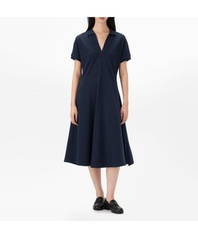 【トミーヒルフィガー/TOMMY HILFIGER】のリヨセルオープンネックミディワンピース 人気、トレンドファッション・服の通販 founy(ファニー) ファッション Fashion レディースファッション Fashion for Women ワンピース Dresses アメリカン American Style カッティング Cutting Detail クラシック Classic, Timeless Style クール Cool, Chic ゴルフ Golf ストレッチ Stretch, Stretchy Fabric スリット Slit, Slit Detail ツイスト Tweed, Tweed Fabric デニム Denim, Jeans Material モダン Modern, Contemporary 人気 Popular, Best Seller |ID:prp329100004809572