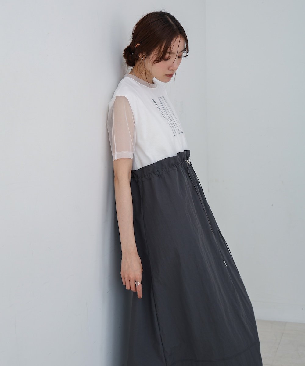 【バブ ブージュルード/Bab Bou Jeloud】の【低身長向けサイズあり】チュールレイヤードウエストドロストワンピース 人気、トレンドファッション・服の通販 founy(ファニー) 　ファッション　Fashion　レディースファッション　Fashion for Women　ワンピース　Dresses　くるぶし　Ankle-Length　カットソー　Cut and Sewn Top　キャップ　Cap, Baseball Cap　サンダル　Sandals, Summer Shoes　ショルダー　Shoulder, Shoulder Strap　スニーカー　Sneakers, Trainers　スマート　Smart, Elegant　チュール　Tulip, Tulip Motif　バランス　Balance, Style Balance　プリーツ　Pleats, Pleated　リュック　Backpack, Rucksack　 other-1|ID: prp329100004809621 ipo3291000000034906085