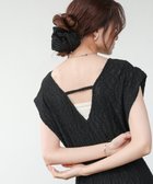 【バブ ブージュルード/Bab Bou Jeloud】の《シュシュ付き》【低身長着用可】前後2WAYウェーブ柄ワンピース・オールインワン 人気、トレンドファッション・服の通販 founy(ファニー) ファッション Fashion レディースファッション Fashion for Women ワンピース Dresses オールインワン・ワンピース Dresses and Jumpsuits シュシュ&ヘアアクセ/ヘアアレンジ Scrunchies & Hair Accessories ウェーブ Wavy Pattern くるぶし Ankle-Length カットソー Cut and Sewn Top キャミソール Camisole, Spaghetti Strap Top サンダル Sandals, Summer Shoes ジップ Zip, Zipper スニーカー Sneakers, Trainers チェック Check, Plaid, Tartan バランス Balance, Style Balance ペチコート Petticoat, Underskirt おすすめ Recommended / Our Picks 夏 Summer エレガント 上品 Elegant thumbnail BLACK|ID: prp329100004809623 ipo3291000000034906100