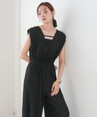 【バブ ブージュルード/Bab Bou Jeloud】の《シュシュ付き》【低身長着用可】前後2WAYウェーブ柄ワンピース・オールインワン 人気、トレンドファッション・服の通販 founy(ファニー) ファッション Fashion レディースファッション Fashion for Women ワンピース Dresses オールインワン・ワンピース Dresses and Jumpsuits シュシュ&ヘアアクセ/ヘアアレンジ Scrunchies & Hair Accessories ウェーブ Wavy Pattern くるぶし Ankle-Length カットソー Cut and Sewn Top キャミソール Camisole, Spaghetti Strap Top サンダル Sandals, Summer Shoes ジップ Zip, Zipper スニーカー Sneakers, Trainers チェック Check, Plaid, Tartan バランス Balance, Style Balance ペチコート Petticoat, Underskirt おすすめ Recommended / Our Picks 夏 Summer エレガント 上品 Elegant thumbnail C|ID: prp329100004809623 ipo3291000000034906103