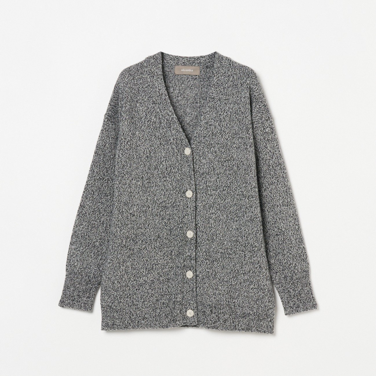 【エリオポール/heliopole】のMIXED YARN V NECK CARDIGAN インテリア・キッズ・メンズ・レディースファッション・服の通販 founy(ファニー) ファッション Fashion レディースファッション Fashion for Women トップス・カットソー Cut & Sew Tops カーディガン・羽織り Layered Style Cardigans おすすめ Recommended / Our Picks カーディガン Cardigan, Knitwear デニム Denim, Jeans Material ミックス Mix, Mixed Style メランジ Melange, Mixed Yarn ブラック|ID: prp329100004809626 ipo3291000000034906114