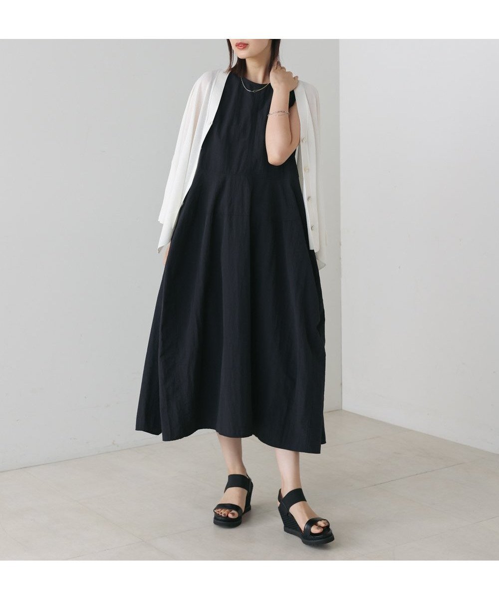 【バブ ブージュルード/Bab Bou Jeloud】のノースリーブコクーンジャンスカ インテリア・キッズ・メンズ・レディースファッション・服の通販 founy(ファニー) 　ファッション　Fashion　レディースファッション　Fashion for Women　トップス・カットソー　Cut & Sew Tops　キャミソール&ノースリーブ　Camisoles & Sleeveless Tops　カーディガン　Cardigan, Knitwear　シンプル　Simple, Minimal　ノースリーブ　Sleeveless, No-Sleeve　フォルム　Silhouette, Form　ロング　Long, Long-Length　再入荷　Restock / Back in Stock　BLACK|ID: prp329100004809628 ipo3291000000034906126