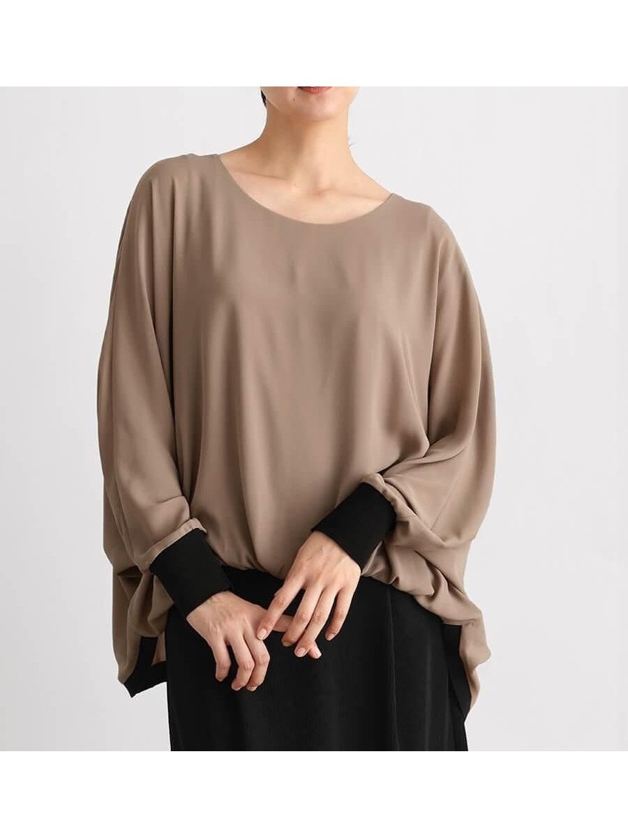 【ラシュッド/LASUD】のドルマンシルエットブラウス 人気、トレンドファッション・服の通販 founy(ファニー) 　ファッション　Fashion　レディースファッション　Fashion for Women　トップス・カットソー　Cut & Sew Tops　シャツ・ブラウス・オフィスカジュアル　Elegant Blouses & Button-Ups　おすすめ　Recommended / Our Picks　エアリー　Airy Texture　リラックス　Relax, Relaxed Fit　 other-1|ID: prp329100004809653 ipo3291000000034906274