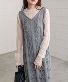 【バブ ブージュルード/Bab Bou Jeloud】の【低身長向けサイズあり】ミックス編みニットワンピース 人気、トレンドファッション・服の通販 founy(ファニー) ファッション Fashion レディースファッション Fashion for Women ワンピース Dresses ニットワンピース Knit Dresses インナー Innerwear ジャケット Jacket, Outerwear スマート Smart, Elegant スリット Slit, Slit Detail 透かし Cut-Out, Lacework チェック Check, Plaid, Tartan デコルテ Décolleté, Neckline ミックス Mix, Mixed Style 再入荷 Restock / Back in Stock おすすめ Recommended / Our Picks thumbnail GRAY|ID: prp329100004809655 ipo3291000000034906296