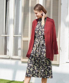 【ローラアシュレイ/LAURA ASHLEY】の【洗える/ジャージ素材/同柄アイテムあり】ベリーズ スペースド柄ワンピース 人気、トレンドファッション・服の通販 founy(ファニー) ファッション Fashion レディースファッション Fashion for Women ワンピース Dresses エレガント 上品 Elegant ギャザー Gathered, Ruffled スタンド Stand Collar, Upright Stand スマート Smart, Elegant チュニック Tunic, Long Top プリント Print, Printed Pattern ポケット Pocket, Pocket Detail リボン Ribbon, Bow 洗える Machine Washable |ID:prp329100004809666