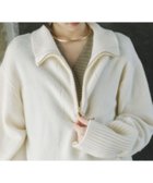 【ビアンカ/BIANCA】の【@BAILA掲載】【ネック変化で着回し抜群】ジップアップニットプルオーバー オフホワイト|ID: prp329100004809670 ipo3291000000034906429