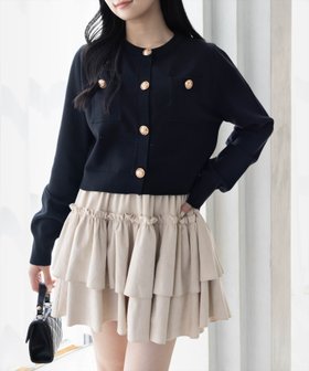 【クリア/clear】のゴールドボタンニットカーディガン(セット可) 人気、トレンドファッション・服の通販 founy(ファニー) ファッション Fashion レディースファッション Fashion for Women トップス・カットソー Cut & Sew Tops ニット Knit Tops & Sweaters カーディガン・羽織り Layered Style Cardigans カーディガン Cardigan, Knitwear クラシカル Classical, Vintage-Inspired コンパクト Compact, Small Size フロント Front, Front Design ポケット Pocket, Pocket Detail 羽織 Haori, Light Jacket おすすめ Recommended / Our Picks エレガント 上品 Elegant |ID:prp329100004809672