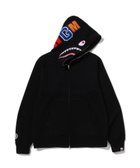 【ア ベイシング エイプ/A BATHING APE】のSHARK FULL ZIP HOODIE 人気、トレンドファッション・服の通販 founy(ファニー) ファッション Fashion レディースファッション Fashion for Women グラフィック Graphic, Graphic Design モチーフ Motif, Design Theme thumbnail BLACK|ID: prp329100004809679 ipo3291000000034906505