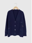 【ヴァン/Vin】のロゴ刺繍デザインニットカーディガン 人気、トレンドファッション・服の通販 founy(ファニー) ファッション Fashion レディースファッション Fashion for Women トップス・カットソー Cut & Sew Tops ニット Knit Tops & Sweaters カーディガン・羽織り Layered Style Cardigans なめらか Smooth, Silky Texture カーディガン Cardigan, Knitwear thumbnail ネイビー|ID: prp329100004809689 ipo3291000000034906589