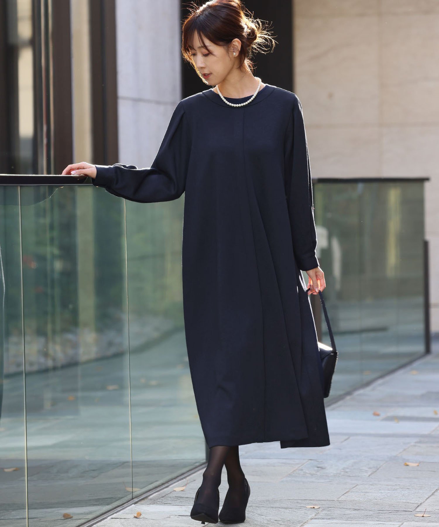 【ガール/GIRL】の【喪服・礼服】フォーマルワンピース セレモニー 卒業式 オケージョン【洗える】 インテリア・キッズ・メンズ・レディースファッション・服の通販 founy(ファニー) 　ファッション　Fashion　レディースファッション　Fashion for Women　ワンピース　Dresses　アクセサリー　Fashion Accessories　オケージョン　Occasion Wear　洗える　Machine Washable　カフス　Cuff Design　軽量　Lightweight, Ultra Light　ストレッチ　Stretch, Stretchy Fabric　スリーブ　Sleeve, Long Sleeve / Short Sleeve　センター　Center, Center Line　ダブル　Double, Double-Breasted　なめらか　Smooth, Silky Texture　パール　Pearl, Pearl Accent　フォーマル　Formal, Dressy　フロント　Front, Front Design　ポケット　Pocket, Pocket Detail　リラックス　Relax, Relaxed Fit　楽ちん　Easy Fit, Comfortable　再入荷　Restock / Back in Stock　おすすめ　Recommended / Our Picks　セレモニー　Ceremony　入学式　Entrance Ceremony　卒業式　Graduation Ceremony　ビジネス 仕事 通勤　Business / Work / Commuting　結婚式　Wedding　二次会　After Party　NA|ID: prp329100004809697 ipo3291000000034906651