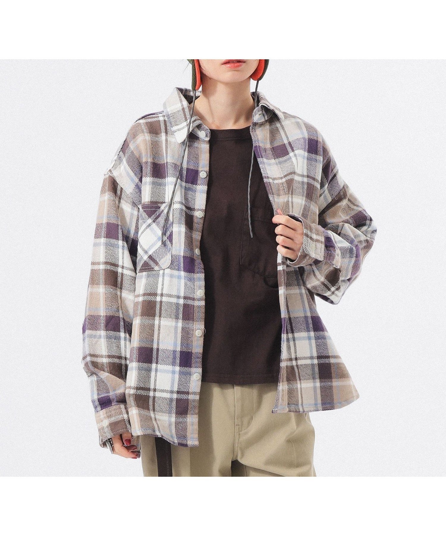 【ビームス ウイメン/BEAMS】のワーク チェック シャツ 人気、トレンドファッション・服の通販 founy(ファニー) 　ファッション　Fashion　レディースファッション　Fashion for Women　トップス・カットソー　Cut & Sew Tops　シャツ・ブラウス・オフィスカジュアル　Elegant Blouses & Button-Ups　ウェーブ　Wavy Pattern　チェック　Check, Plaid, Tartan　デニム　Denim, Jeans Material　定番　Standard, Basic Item　バランス　Balance, Style Balance　羽織　Haori, Light Jacket　ルーズ　Loose, Oversized　ワーク　Workwear, Utility Style　 other-1|ID: prp329100004809710 ipo3291000000034906778