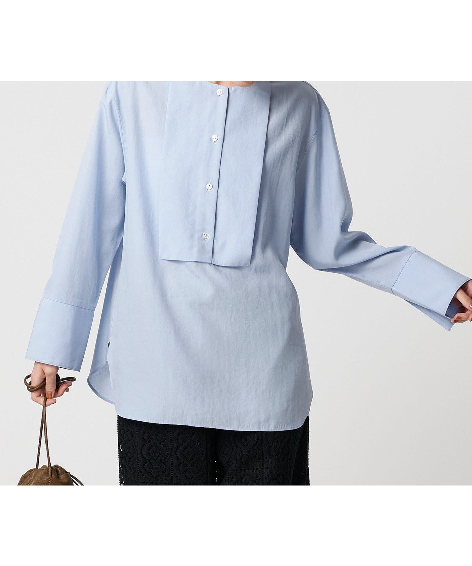 【ビューティ&ユース ユナイテッドアローズ/BEAUTY&YOUTH / UNITED ARROWS】のセルロース ビブヨークブラウス 人気、トレンドファッション・服の通販 founy(ファニー) 　ファッション　Fashion　レディースファッション　Fashion for Women　トップス・カットソー　Cut & Sew Tops　シャツ・ブラウス・オフィスカジュアル　Elegant Blouses & Button-Ups　クラシック　Classic, Timeless Style　スニーカー　Sneakers, Trainers　スラックス　Slacks, Dress Pants　スリット　Slit, Slit Detail　ダウン　Down, Puffer　デニム　Denim, Jeans Material　ドレス　Dress, One-Piece　フロント　Front, Front Design　ヨーク　Yoke, Yoke Design　リラックス　Relax, Relaxed Fit　ワイド　Wide, Wide Fit　おすすめ　Recommended / Our Picks　ビジネス 仕事 通勤　Business / Work / Commuting　 other-1|ID: prp329100004809712 ipo3291000000034906806