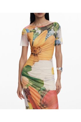 【デシグアル/Desigual】のウォーターカラー 花柄ミディ丈チュールワンピース 結婚式 二次会 人気、トレンドファッション・服の通販 founy(ファニー) ファッション Fashion レディースファッション Fashion for Women ワンピース Dresses アクセサリー Fashion Accessories イエロー Yellow ウォーター Water エレガント 上品 Elegant オレンジ Orange カラフル Colorful Design カーディガン Cardigan, Knitwear グラデーション Gradient, Ombre サンダル Sandals, Summer Shoes シンプル Simple, Minimal ストール Stole, Wrap ドレス Dress, One-Piece パターン Pattern, Design Print プリント Print, Printed Pattern 半袖 Short Sleeve, Half Sleeve マキシ Maxi, Full Length リゾート Resort, Vacation Style リラックス Relax, Relaxed Fit 夏 Summer 結婚式 Wedding |ID:prp329100004809713