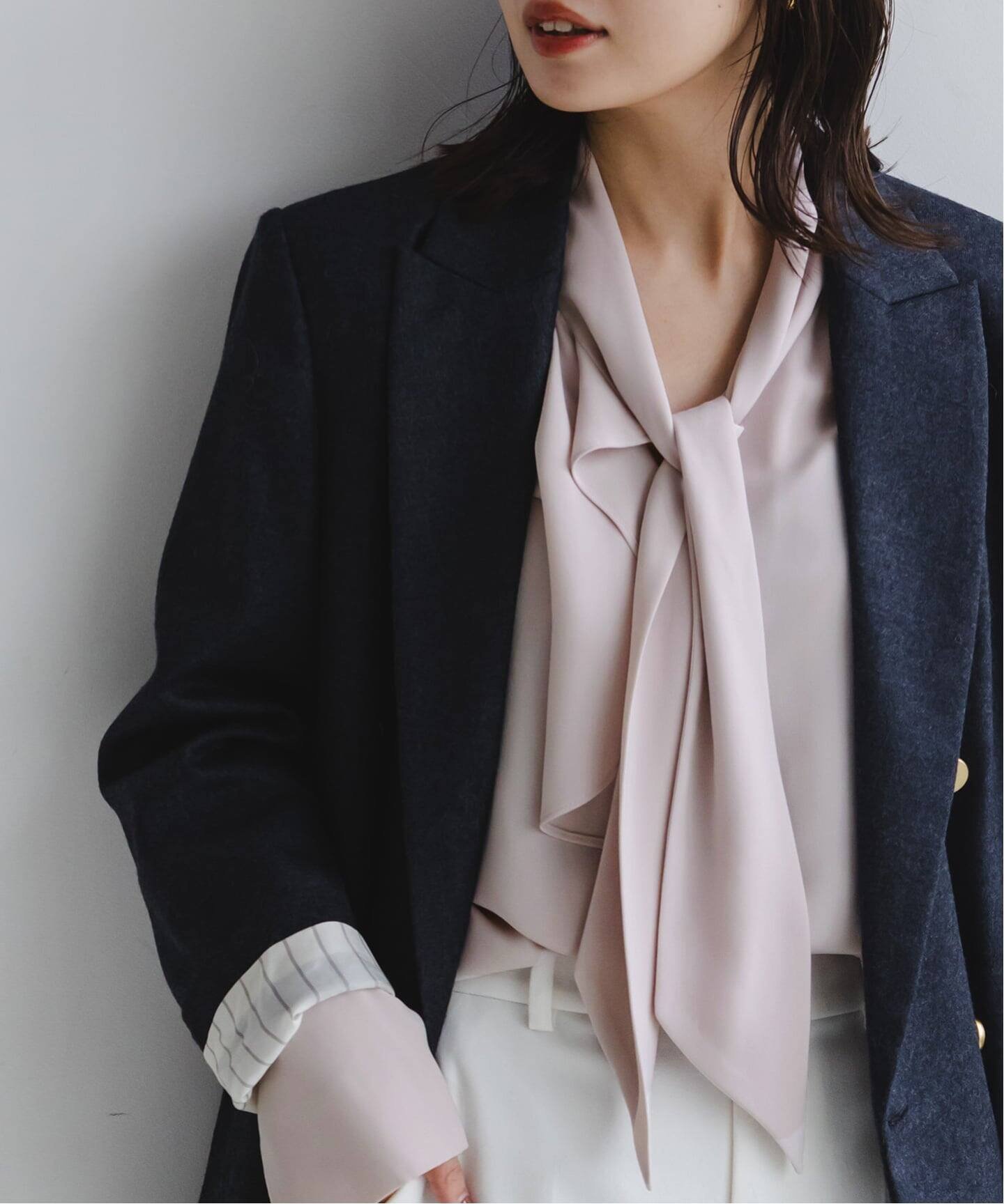 【ノーブル / スピック&スパン/NOBLE / Spick & Span】の《WEB 日本橋店限定・追加 》ロイヤルサテンボウタイブラウス インテリア・キッズ・メンズ・レディースファッション・服の通販 founy(ファニー) ファッション Fashion レディースファッション Fashion for Women トップス・カットソー Cut & Sew Tops シャツ・ブラウス・オフィスカジュアル Elegant Blouses & Button-Ups インナー Innerwear フリル Frill, Ruffle エレガント 上品 Elegant 人気 Popular, Best Seller 春 Spring ピンク A|ID: prp329100004809718 ipo3291000000034906849