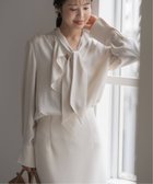 【ノーブル / スピック&スパン/NOBLE / Spick & Span】の《WEB 日本橋店限定・追加 》ロイヤルサテンボウタイブラウス 人気、トレンドファッション・服の通販 founy(ファニー) ファッション Fashion レディースファッション Fashion for Women トップス・カットソー Cut & Sew Tops シャツ・ブラウス・オフィスカジュアル Elegant Blouses & Button-Ups インナー Innerwear フリル Frill, Ruffle エレガント 上品 Elegant 人気 Popular, Best Seller 春 Spring thumbnail ナチュラル|ID: prp329100004809718 ipo3291000000034906850
