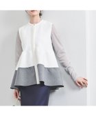 【ユナイテッドアローズ/UNITED ARROWS】のP リボンブローチ ニットベスト OFF WHITE|ID: prp329100004809723 ipo3291000000035021981