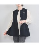 【ユナイテッドアローズ/UNITED ARROWS】のP リボンブローチ ニットベスト NAVY|ID: prp329100004809723 ipo3291000000035021982