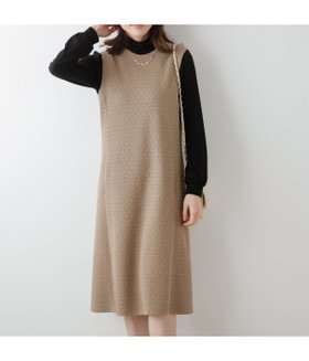 【ニューヨーカー/NEWYORKER】のジャガードジャージー ジャンパースカート 人気、トレンドファッション・服の通販 founy(ファニー) ファッション Fashion レディースファッション Fashion for Women スカート Skirts ジャカード／ジャガード Jacquard, Woven Pattern ストレッチ Stretch, Stretchy Fabric ストレート Straight, Straight Cut パターン Pattern, Design Print フィット Fit, Slim Fit ポケット Pocket, Pocket Detail ラウンド Round, Round Neck リラックス Relax, Relaxed Fit A/W・秋冬 Autumn/Winter |ID:prp329100004809724