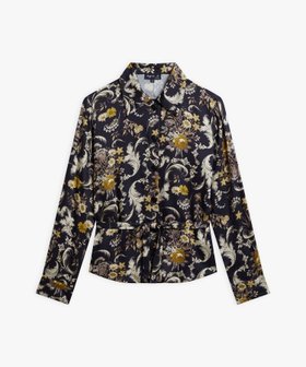 【アニエスベー ファム/agnes b. FEMME】の【セットアップ対応商品】IDA3 CHEMISE ブラウス 人気、トレンドファッション・服の通販 founy(ファニー) ファッション Fashion レディースファッション Fashion for Women トップス・カットソー Cut & Sew Tops シャツ・ブラウス・オフィスカジュアル Elegant Blouses & Button-Ups おすすめ Recommended / Our Picks クラシカル Classical, Vintage-Inspired セットアップ Set-Up, Coordinated Outfit ドレープ Drape, Draping Fabric ボタニカル Botanical, Floral Pattern エレガント 上品 Elegant 長袖 Long Sleeve, Full Sleeve |ID:prp329100004809731