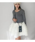 【エイミーイストワール/eimy istoire】のボリュームチュールフリルニットワンピース GREY|ID: prp329100004809736 ipo3291000000034906987