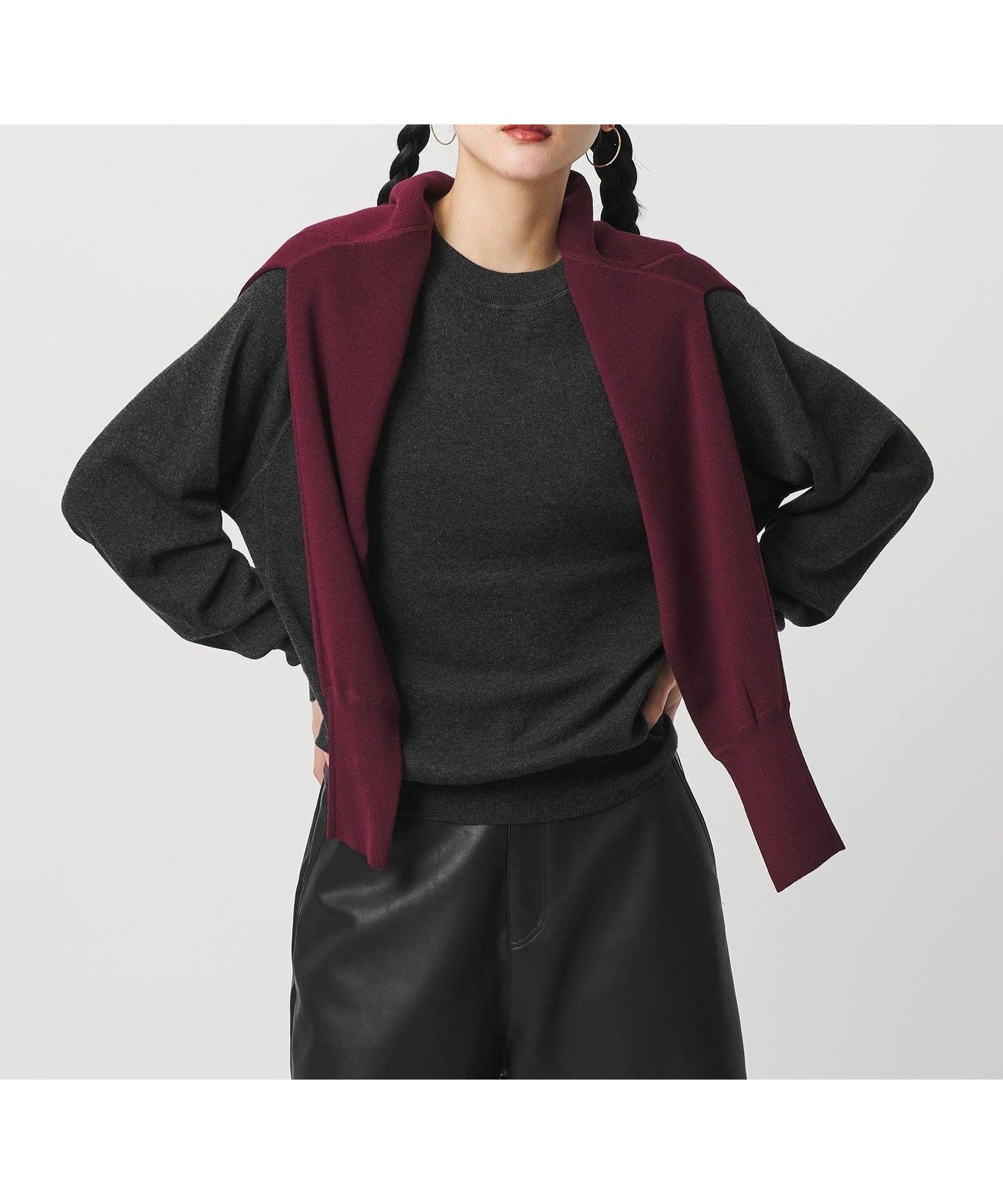 【ビューティ&ユース ユナイテッドアローズ/BEAUTY&YOUTH / UNITED ARROWS】のウールフルニードル クルーネックプルオーバー インテリア・キッズ・メンズ・レディースファッション・服の通販 founy(ファニー) 　ファッション　Fashion　レディースファッション　Fashion for Women　トップス・カットソー　Cut & Sew Tops　カジュアルプルオーバー・ニットトップス　Pullovers & Knit Tops / Casual Pullovers　インナー　Innerwear　コレクション　Collection, Seasonal Line　シンプル　Simple, Minimal　スリーブ　Sleeve, Long Sleeve / Short Sleeve　ボトム　Bottoms, Lower Wear　リラックス　Relax, Relaxed Fit　おすすめ　Recommended / Our Picks　DK.GRAY|ID: prp329100004809738 ipo3291000000034907058