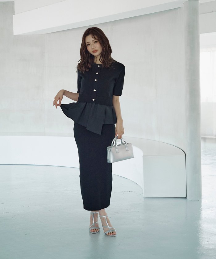 【プロポーション ボディドレッシング/PROPORTION BODY DRESSING】のレイヤード風ニットセットアップ インテリア・キッズ・メンズ・レディースファッション・服の通販 founy(ファニー) https://founy.com/ ファッション Fashion レディースファッション Fashion for Women トップス・カットソー Cut & Sew Tops ニット Knit Tops & Sweaters カーディガン Cardigan, Knitwear セットアップ Set-Up, Coordinated Outfit バランス Balance, Style Balance フェミニン Feminine, Girly |ID: prp329100004809746 ipo3291000000035039154