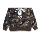 【ア ベイシング エイプ/A BATHING APE】のTREE EDGE CAMO COLLEGE RELAXED FIT CREWNECK SWEATSHIRT #2 人気、トレンドファッション・服の通販 founy(ファニー) ファッション Fashion レディースファッション Fashion for Women トップス・カットソー Cut & Sew Tops シャツ・ブラウス・オフィスカジュアル Elegant Blouses & Button-Ups レディースパーカー・カジュアルフーディー Casual Hoodies & Sweatshirts ロングTシャツ・Tシャツ Longline T-Shirts & Tees スウェット・クルーネックトップス Sweatshirts & Crewnecks / Relaxed Fit Sweat Tops クラシック Classic, Timeless Style パターン Pattern, Design Print フロント Front, Front Design プリント Print, Printed Pattern モチーフ Motif, Design Theme ラバー Rubber, Rubber Sole thumbnail BROWN|ID: prp329100004809747 ipo3291000000034907167
