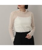 【アパートバイローリーズ/apart by lowrys】のチュールトドットハイネック_長袖 人気、トレンドファッション・服の通販 founy(ファニー) ファッション Fashion レディースファッション Fashion for Women トップス・カットソー Cut & Sew Tops おすすめ Recommended / Our Picks インナー Innerwear ジャカード／ジャガード Jacquard, Woven Pattern チュール Tulip, Tulip Motif ドット Polka Dot, Dot Pattern 長袖 Long Sleeve, Full Sleeve thumbnail ナチュラル08|ID: prp329100004809764 ipo3291000000034907315