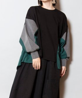 【オズモーシス/OSMOSIS】のサイドギャザープルオーバー 人気、トレンドファッション・服の通販 founy(ファニー) ファッション Fashion レディースファッション Fashion for Women トップス・カットソー Cut & Sew Tops カジュアルプルオーバー・ニットトップス Pullovers & Knit Tops / Casual Pullovers カットソー Cut and Sewn Top ギャザー Gathered, Ruffled ビッグ Big, Oversized フェミニン Feminine, Girly 再入荷 Restock / Back in Stock 切替 Switching, Contrast Panel A/W・秋冬 Autumn/Winter |ID:prp329100004809769