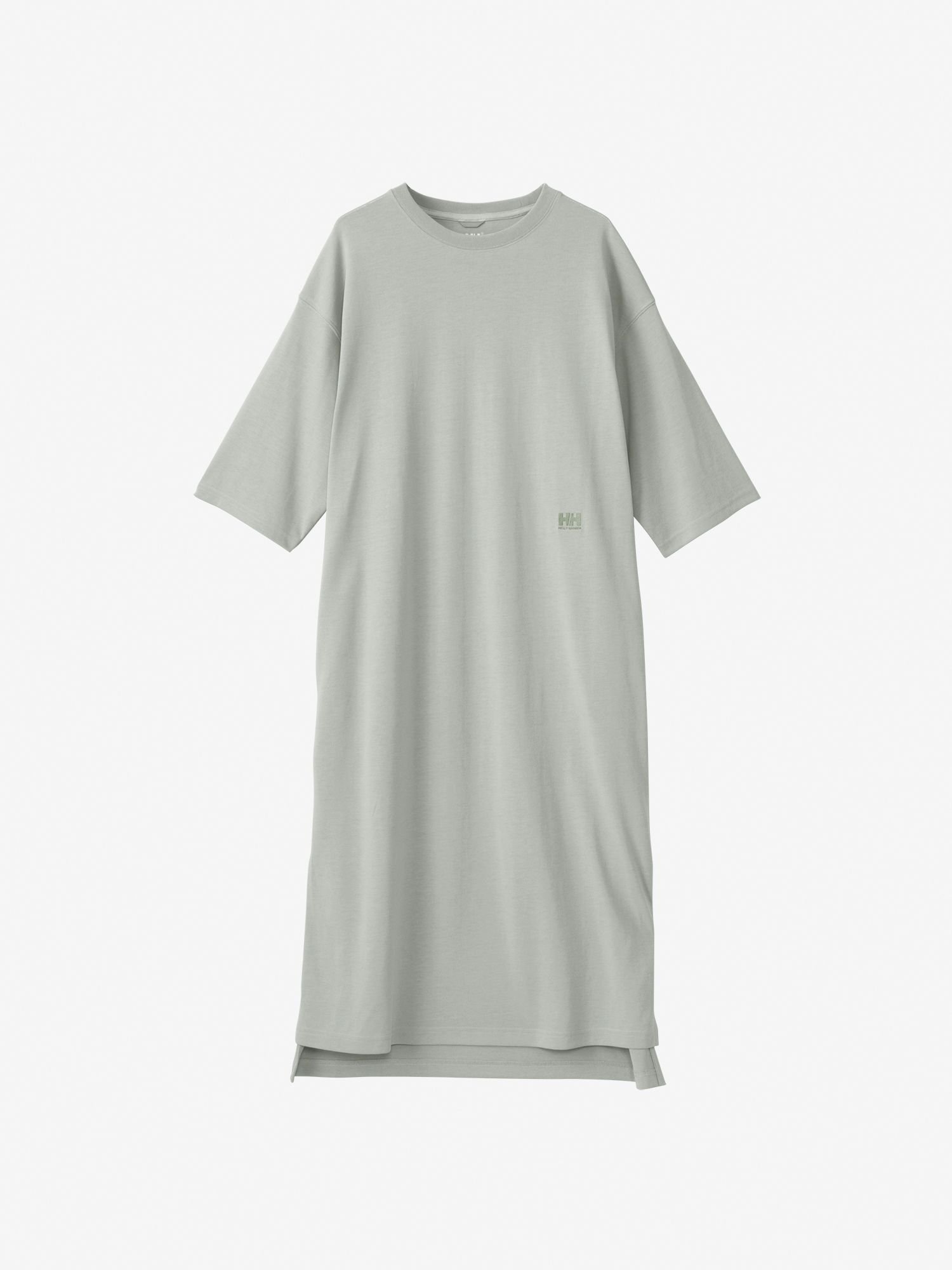 【ヘリーハンセン/HELLY HANSEN】の【公式】ショートスリーブワンポイントワンピース(レディース) インテリア・キッズ・メンズ・レディースファッション・服の通販 founy(ファニー) 　ファッション　Fashion　レディースファッション　Fashion for Women　ワンピース　Dresses　抗菌　Antibacterial, Bacteria-Resistant　スリット　Slit, Slit Detail　レギンス　Leggings, Stretch Pants　おすすめ　Recommended / Our Picks　ペブルグレー|ID: prp329100004809782 ipo3291000000034907456