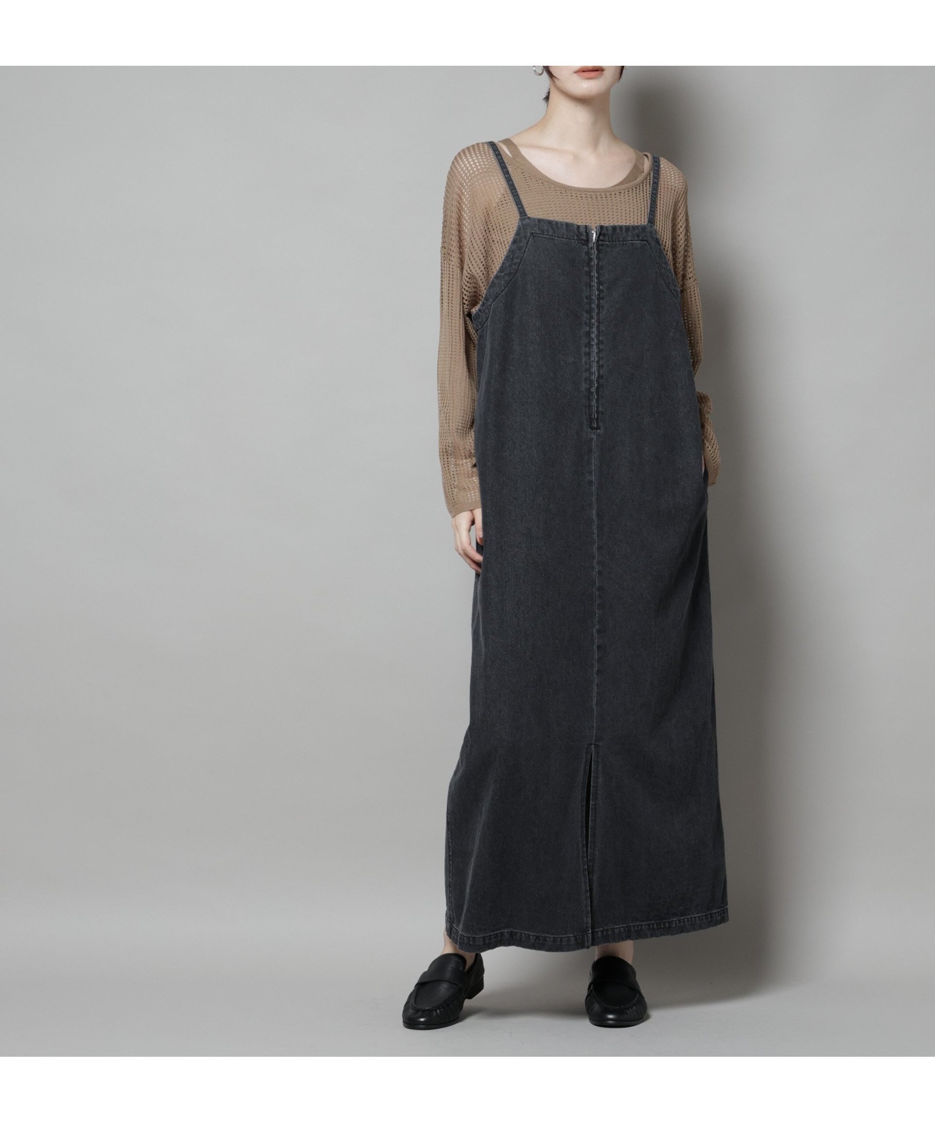【ナノ ユニバース/nano universe】の前後2wayデニムキャミソールワンピース インテリア・キッズ・メンズ・レディースファッション・服の通販 founy(ファニー) 　ファッション　Fashion　レディースファッション　Fashion for Women　ワンピース　Dresses　スクエア　Square, Square Shape　タンク　Tank Top, Sleeveless Top　デニム　Denim, Jeans Material　フロント　Front, Front Design　ベーシック　Basic, Essential　ポケット　Pocket, Pocket Detail　2025年　2025　2025-2026秋冬・A/W　Autumn/Winter 2025–26 AW25–26　ブラック|ID: prp329100004809796 ipo3291000000034907524