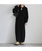 【セレクトモカ/SELECT MOCA】のポロカラーニットワンピース 人気、トレンドファッション・服の通販 founy(ファニー) ファッション Fashion レディースファッション Fashion for Women ワンピース Dresses ニットワンピース Knit Dresses 洗える Machine Washable A/W・秋冬 Autumn/Winter thumbnail ブラック-990|ID: prp329100004809809 ipo3291000000034907651