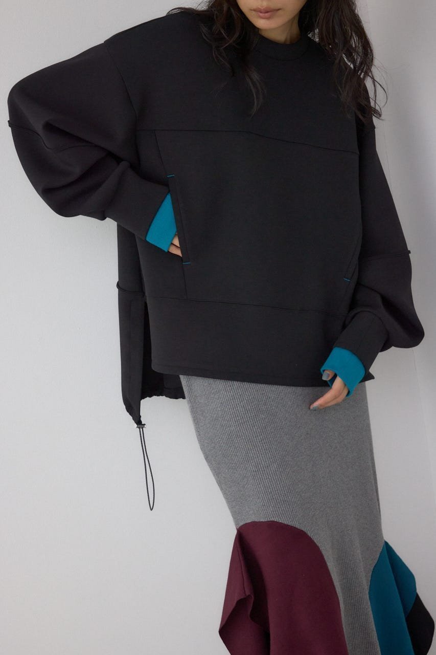 【アズール バイ マウジー/AZUL by moussy】の【PLUS】レイヤードダンボールトップス インテリア・キッズ・メンズ・レディースファッション・服の通販 founy(ファニー) ファッション Fashion レディースファッション Fashion for Women トップス・カットソー Cut & Sew Tops カットソー Cut and Sewn Top シンプル Simple, Minimal BLK|ID: prp329100004809816 ipo3291000000034907730