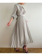 【ジュノア/JUNOAH】のパフスリーブウエストマークワンピース 人気、トレンドファッション・服の通販 founy(ファニー) ファッション Fashion レディースファッション Fashion for Women ワンピース Dresses thumbnail グレー|ID: prp329100004809822 ipo3291000000034907791