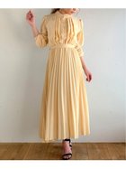 【ジュノア/JUNOAH】のパフスリーブウエストマークワンピース 人気、トレンドファッション・服の通販 founy(ファニー) ファッション Fashion レディースファッション Fashion for Women ワンピース Dresses thumbnail ライトベージュ|ID: prp329100004809822 ipo3291000000034907797