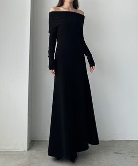 【ジュノア/JUNOAH】のLouere オフショルワンピース 人気、トレンドファッション・服の通販 founy(ファニー) ファッション Fashion レディースファッション Fashion for Women ワンピース Dresses アクリル Acrylic Material |ID:prp329100004809829