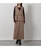 【ラコレ/LAKOLE】のスエードポンチワンピース モカ|ID: prp329100004809835 ipo3291000000035161981