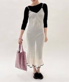 【エディット フォー ルル/edit.for LuLu】のキュプラシフォンランジェリードレス 人気、トレンドファッション・服の通販 founy(ファニー) ファッション Fashion レディースファッション Fashion for Women ワンピース Dresses フォーマル・パーティードレス・結婚式用ドレス Elegant & Casual Dresses カッティング Cutting Detail キュプラ Cupro, Eco Fabric シフォン Chiffon, Lightweight Fabric スマート Smart, Elegant ドット Polka Dot, Dot Pattern フィット Fit, Slim Fit フラワー Flower, Floral フランス France, French プリント Print, Printed Pattern レース Lace, Lace Fabric ローズ Rose, Rose Motif 再入荷 Restock / Back in Stock おすすめ Recommended / Our Picks 2025年 2025 2025春夏・S/S Spring/Summer 2025 SS25 thumbnail ホワイト|ID: prp329100004809843 ipo3291000000034907989