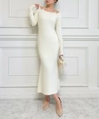 【ロイヤルパーティー/ROYAL PARTY】のスパンコールニットタイトワンピース 人気、トレンドファッション・服の通販 founy(ファニー) ファッション Fashion レディースファッション Fashion for Women ワンピース Dresses エレガント 上品 Elegant スパンコール Sequins, Sequin Embellishment デコルテ Décolleté, Neckline フォルム Silhouette, Form マーメイド Mermaid, Fishtail Silhouette ラップ Wrap, Wrap Design thumbnail オフホワイト|ID: prp329100004809852 ipo3291000000034908015