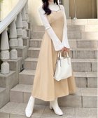 【ジュノア/JUNOAH】の切り替えデザインクロスキャミワンピース 人気、トレンドファッション・服の通販 founy(ファニー) ファッション Fashion レディースファッション Fashion for Women ワンピース Dresses キャミソールワンピース Camisole Dresses thumbnail ベージュ|ID: prp329100004809855 ipo3291000000034908042