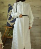 【アイモハ/aimoha】のaimoha/ニュアンスカラースタンドカラーワンピース ホワイト|ID: prp329100004809856 ipo3291000000035153649