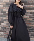 【コーナーズ/CORNERS】のウエストドロストフリルワンピース 人気、トレンドファッション・服の通販 founy(ファニー) ファッション Fashion レディースファッション Fashion for Women ワンピース Dresses ポケット Pocket, Pocket Detail thumbnail ブラック|ID: prp329100004809858 ipo3291000000034908075