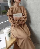 【コーナーズ/CORNERS】のウエストドロストフリルワンピース 人気、トレンドファッション・服の通販 founy(ファニー) ファッション Fashion レディースファッション Fashion for Women ワンピース Dresses ポケット Pocket, Pocket Detail thumbnail ベージュ|ID: prp329100004809858 ipo3291000000034908076